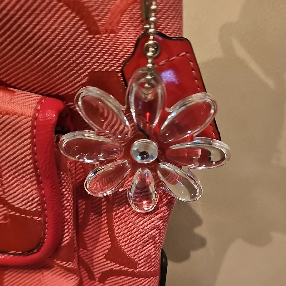COACH Pink Floral Women Bag Really Fun! - Picture 2 of 13